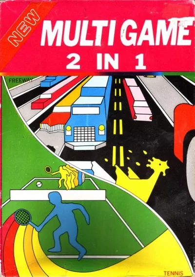 ROM Cover: 2-in-1 - Freeway And Tennis