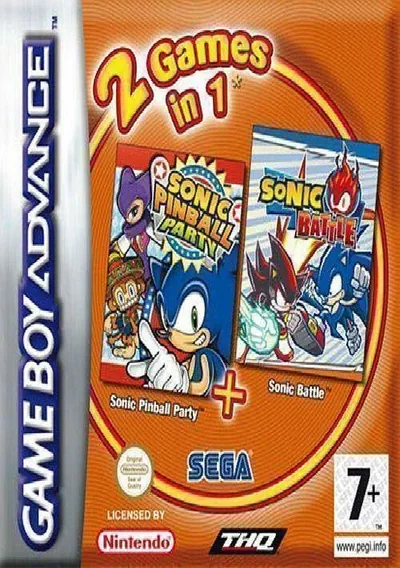 ROM Cover: 2 In 1 - Sonic Pinball Party & Sonic Battle (E)