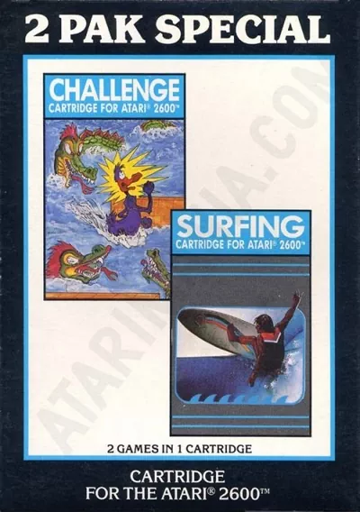 ROM Cover: 2 Pak Special Black - Challenge,Surfing (HES) (PAL) [a1]