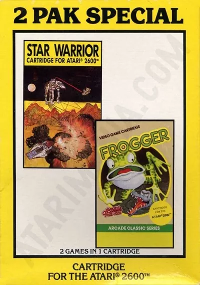 ROM Cover: 2 Pak Special Yellow - Star Warrior,Frogger (1990) (HES) (PAL)