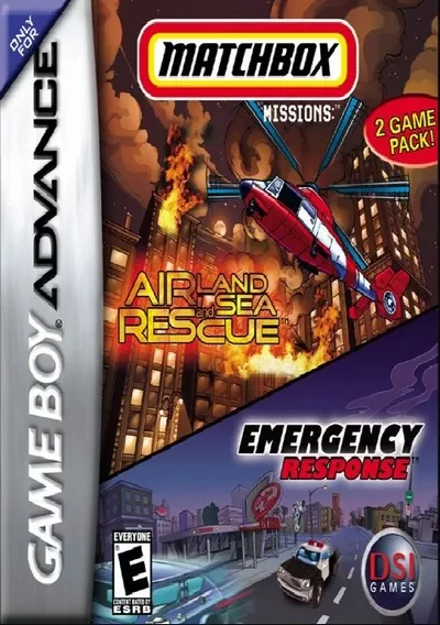 ROM Cover: 2 In 1 - Matchbox Missions - Emergency Response Air, Land & Sea Rescue