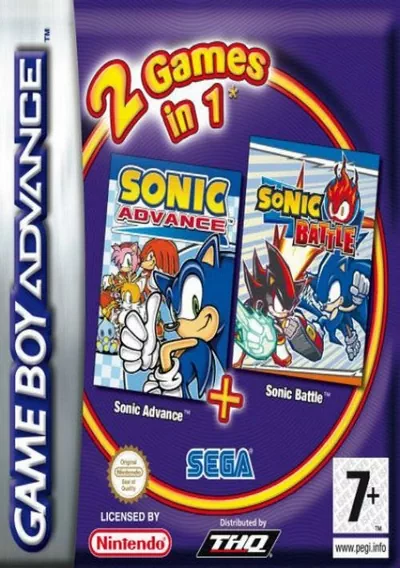 ROM Cover: 2 In 1 - Sonic Advance & Sonic Battle (sUppLeX) (EU)