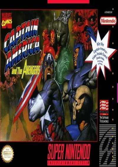 ROM Cover: Captain America And The Avengers