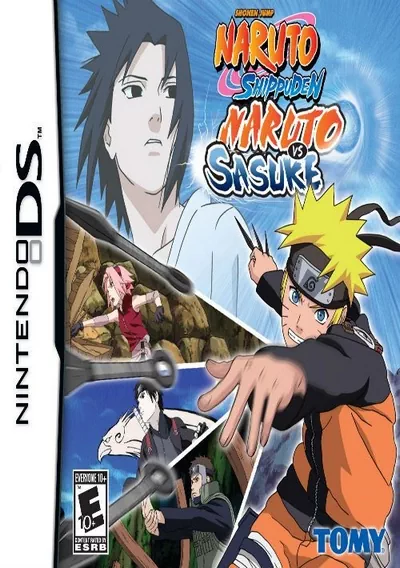 ROM Cover: Naruto Shippuuden - Saikyou Ninja Daikesshuu - Gekitotsu!! Naruto VS Sasuke (J)