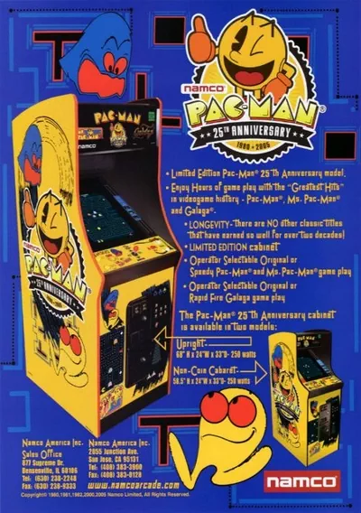 ROM Cover: Pac-Man - 25th Anniversary Edition (Rev 3.00)