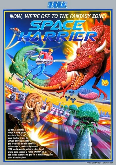 ROM Cover: Space Harrier (Rev A, 8751 315-5163A)