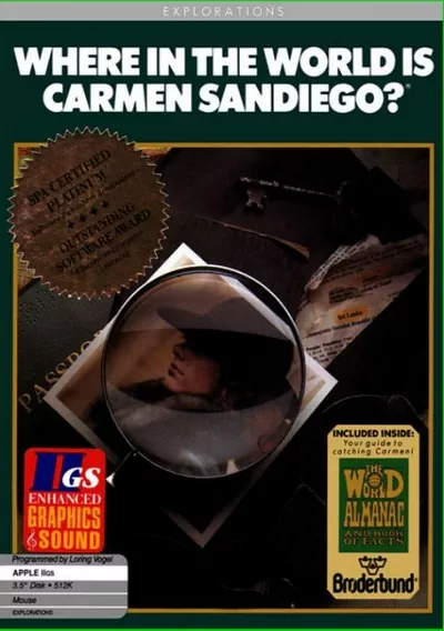 ROM Cover: Where In The World Is Carmen Sandiego (Disk 1 Of 1 Side A)